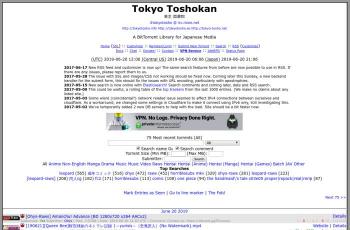 tokyotosho.info screenshot