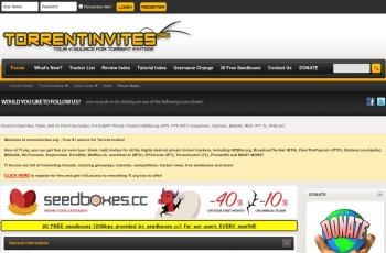 torrentinvites.org screenshot